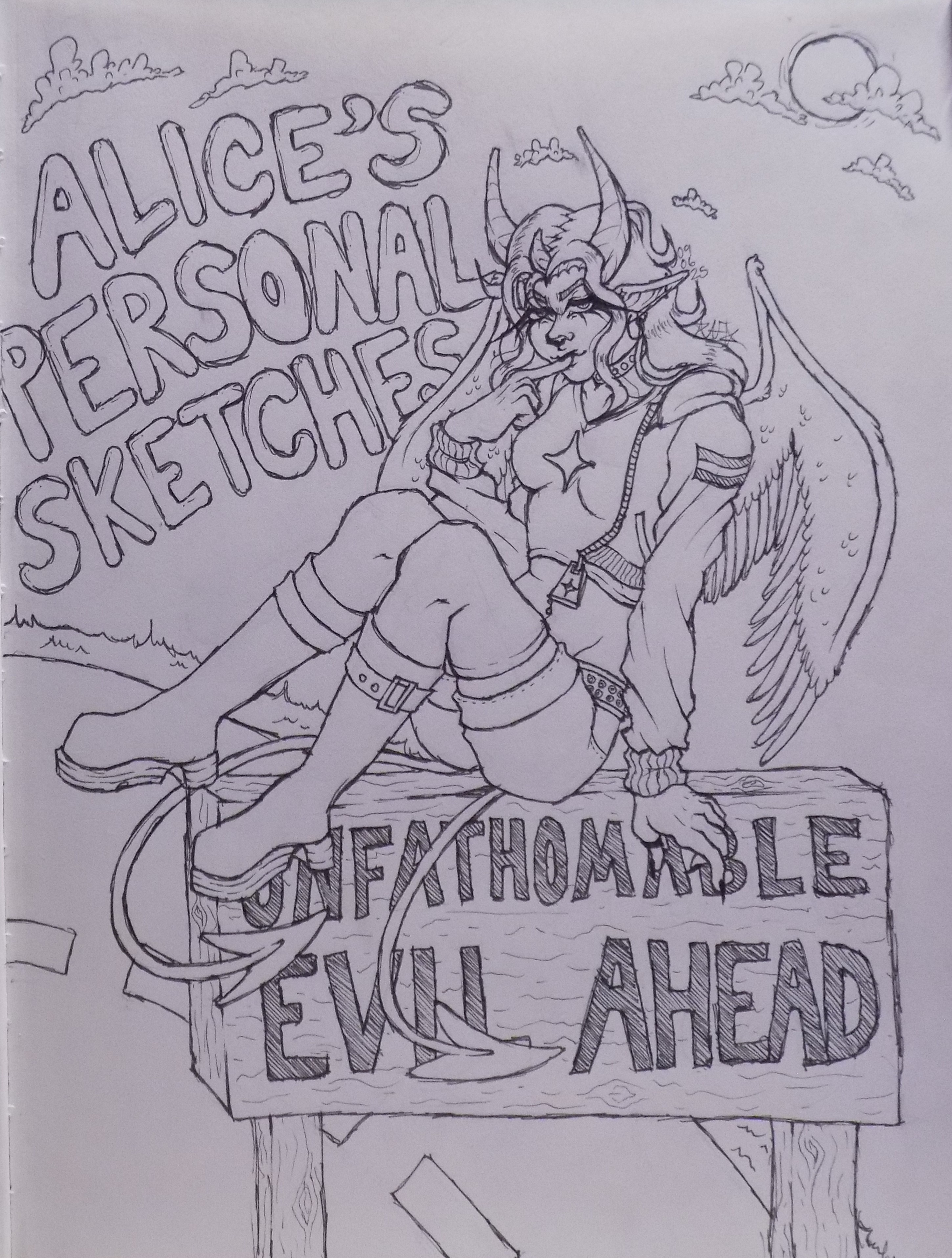 personal sketchbook cover